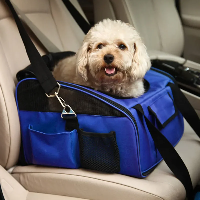 FREEDOG TRANSPORTIN CAR BAG AZUL 44 X 29 X 34CM