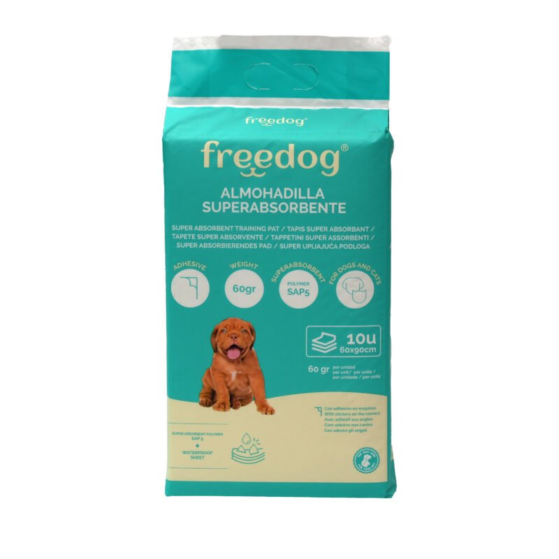 FREEDOG EMPAPADOR SUPER ABSORBENTE 60 X 90 (10 UNIDADES)