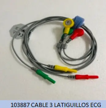 CABLE 3 LATIGUILLOS ECG (NDR)