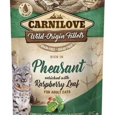CARNILOVE CAT POUCH FAISAN 24X85GR