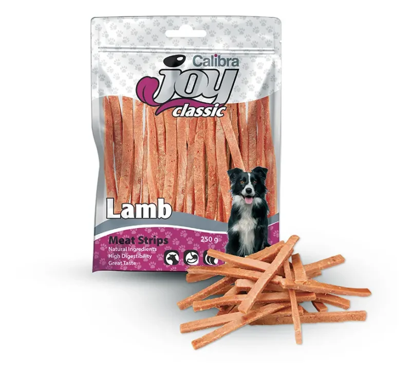 CALIBRA JOY DOG CLASSIC CORDERO STRIPS 250GR