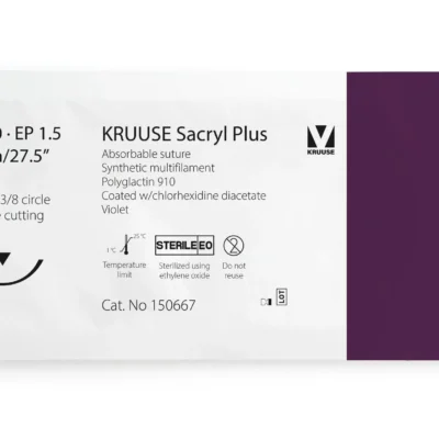 SUTURA SACRYL PLUS 4/0 70CM AGUJA 19MM 3/8 TRIANGULAR 12U