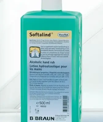 GEL MANOS ALCOHOLICO SOFTALIND VISCO RUB 500ML BRAUN