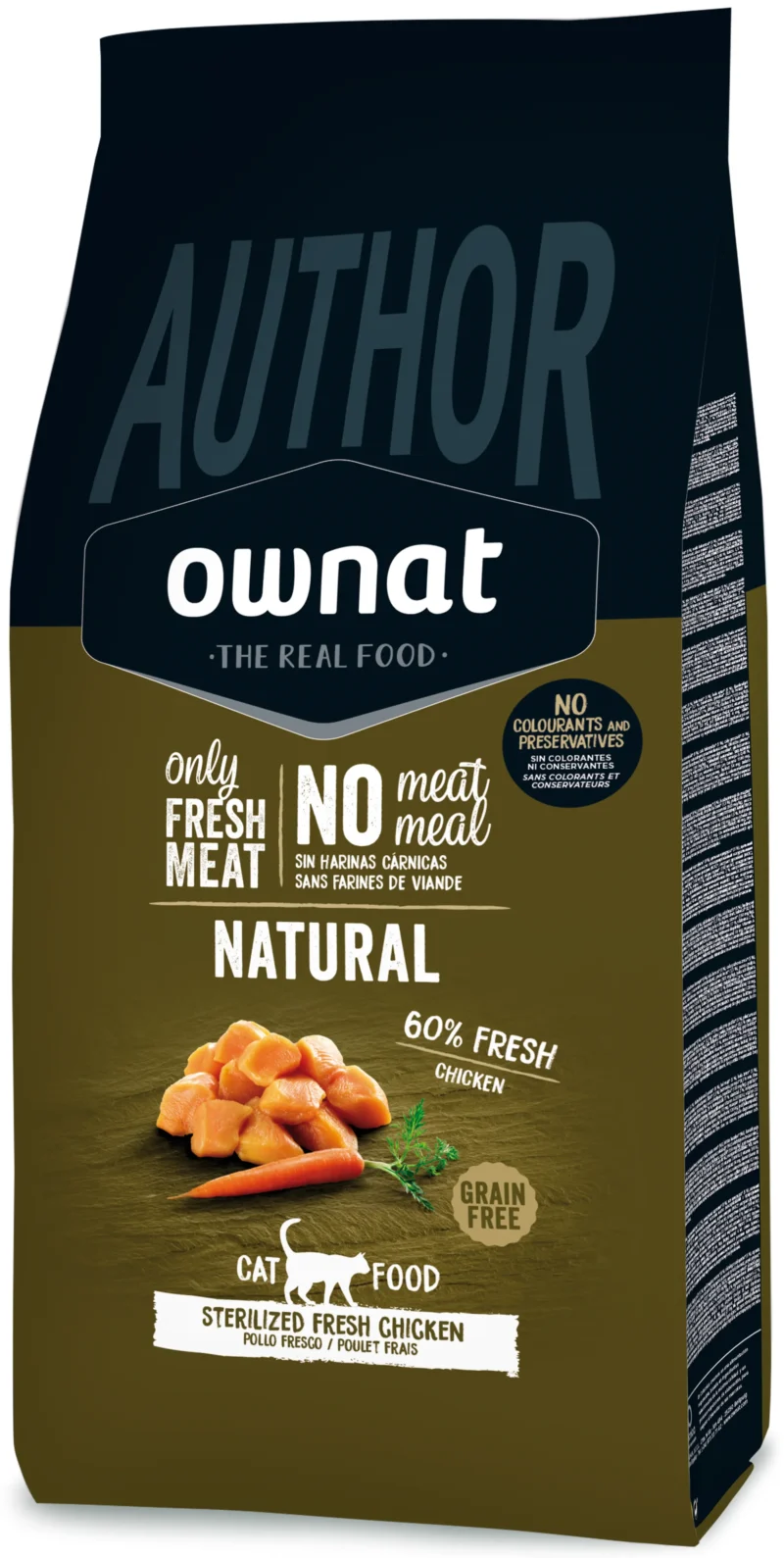 OWNAT AUTHOR GF STERILIZED FRESH CHICKEN CAT 3 KG (NDR)