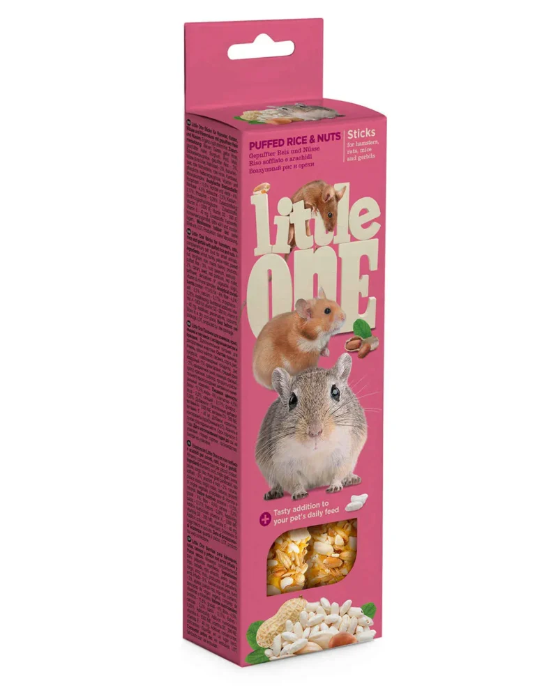 LITTLEONE STICKS ARROZ INFLADO F.SECOS HAMSTER RATA 8X110GR
