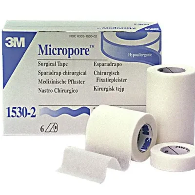ESPARADRAPO MICROPORE PAPEL 5CMX9,14M CAJA 6UDS 3M