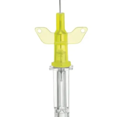 CATETER IV INTROCAN W SAFETY CON ALAS 0,7X19MM 24G AMAR 50U