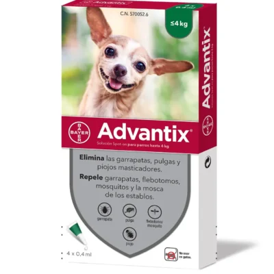 ADVANTIX 4 PIPETAS 0,4ML 0-4KG