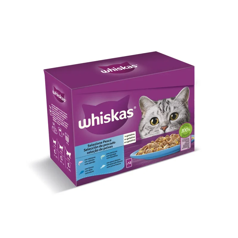 WHISKAS MULTIPACK PESCADO 4X12X85GR