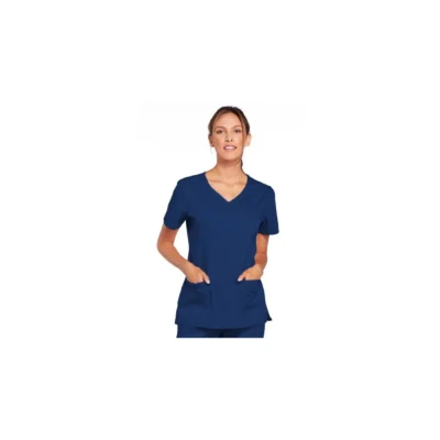 CHEROKEE TOP FEMENINO CUELLO V STRETCH  NAVW / TALLA: XS