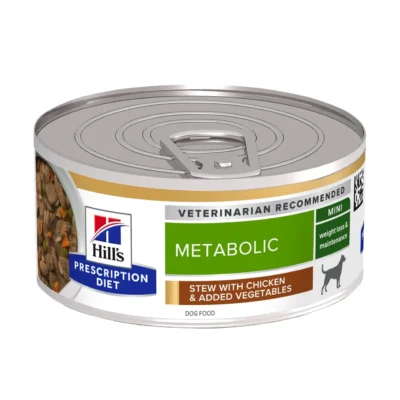 HILL'S HPD CANINE METABOLIC ESTOFADO POLLO VERDURAS 24X156GR