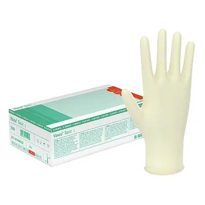 GUANTE EXP. SIN POLVO VASCO SENSITIVE 100UDS T.M BRAUN (NDR)