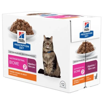 HILL'S HPD FELINE GASTROINTESTINAL BIOME POUCH 12X85GR