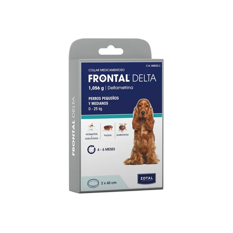 FRONTAL DELTA COLLAR 60CM ANTIPARASITARIO PERROS 1UD
