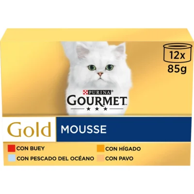 GOURMET GOLD MULTI MOUSSE SURTIDO 12X85GR