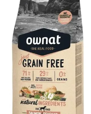 OWNAT JUST CANINE ADULT GRAIN FREE SALMON 3KG