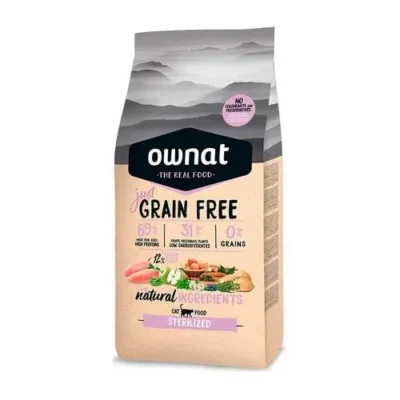 OWNAT GRAIN FREE JUST FELINE ADULT STERILIZED POLLO 8KG