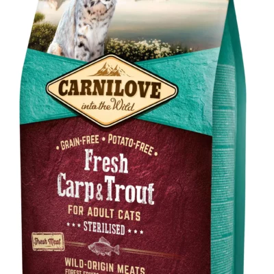 CARNILOVE FELINE ADULT STERILISED FRESH CARPA TRUCHA 2KG