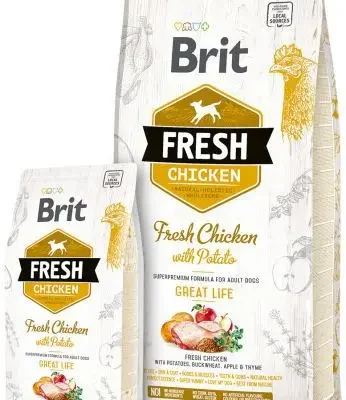 BRIT FRESH ADULT GREAT LIFE POLLO PATATA 2,5KG