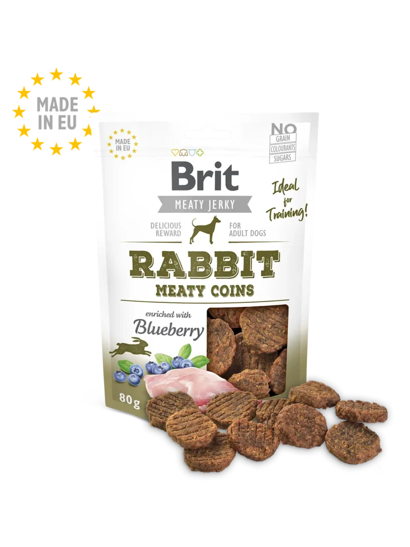 BRIT JERKY SNACK WITH RABBIT 80GR