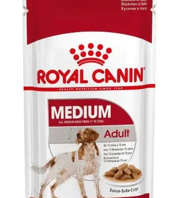 ROYAL CANINE ADULT MEDIUM POUCH CAJA 10X140GR