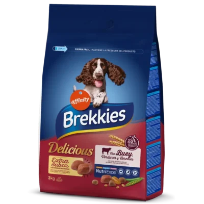 BREKKIES CANINE ADULT DELICIOUS TERNERA 3KG (NDR)