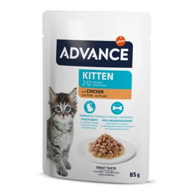 ADVANCE WET KITTEN CHICKEN 12X85GR