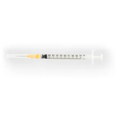 JERINGA 1ML INSULINA CON AGUJA NARANJA 100UI 120UDS BD