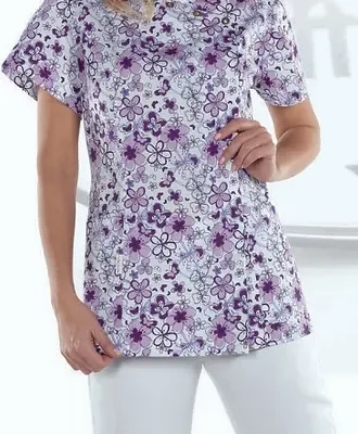 CASACA GENEVE FLORES VIOLETAS TALLA S