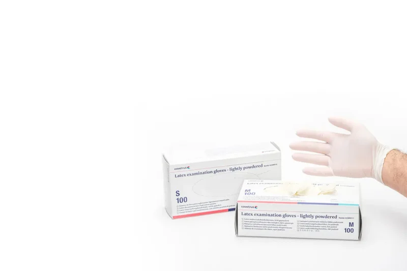 LUVAS  LATEX  COM PÓ S 100UD COVETRUS