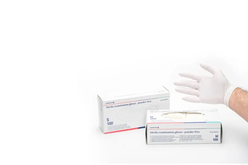 LUVAS  NITRILO SEM PÓ BRANCO  XL  100UD COVETRUS