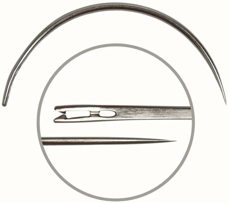 AGULHAS SUTURA SEMI CÍRCULO CORTE SZ 19(25MM) 12U COVETRUS