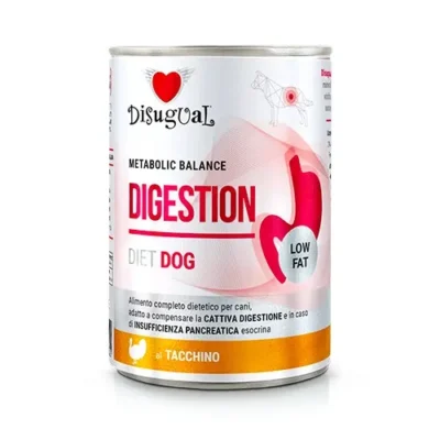 DISUGUAL DIET DOG DIGESTION LOW FAT PAVO 6X400GR
