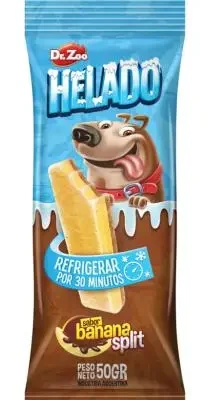 DR ZOO PERRO HELADO BANANA SPLIT 6X50GR