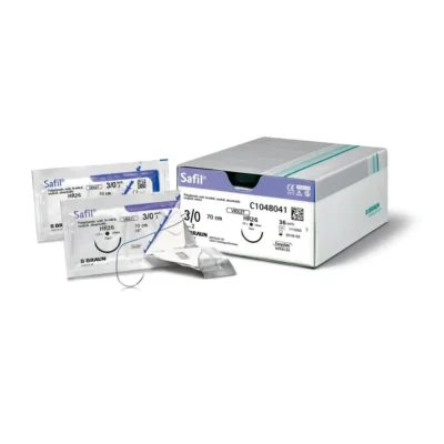 SUTURA SAFIL VIOLET 3 HRT48 70CM 24UDS BRAUN