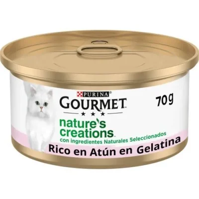 GOURMET NATURE CREATIONS ATUN Y GAMBAS EN GELATINA 24X70GR