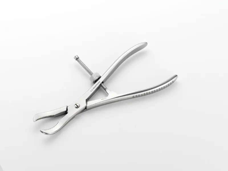 001217 FORCEPS FRAGMENTOS OSEOS SERRADO 19CM CON SPINLOCK