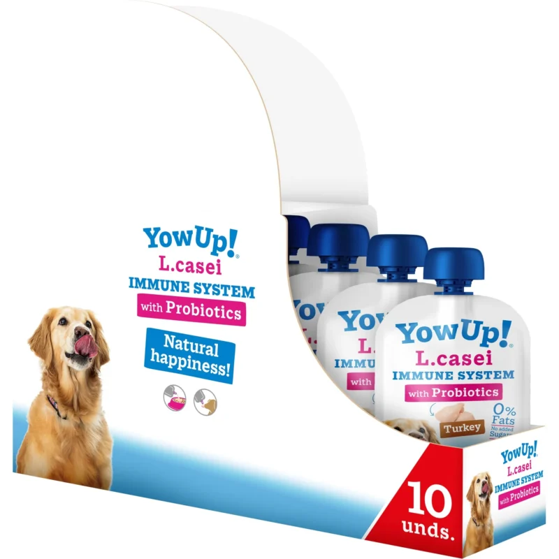 YOW UP POUCH L.CASEI PAVO PERROS CAJA DISPLAY 10X115GR