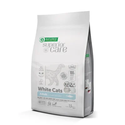 NATURE'S P SC WHITE CAT ADULT ALL BREED GF ARENQUE 1,5KG